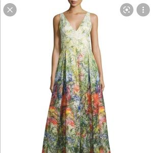 Stunning Alice + Olivia Floral Watercolor Gown